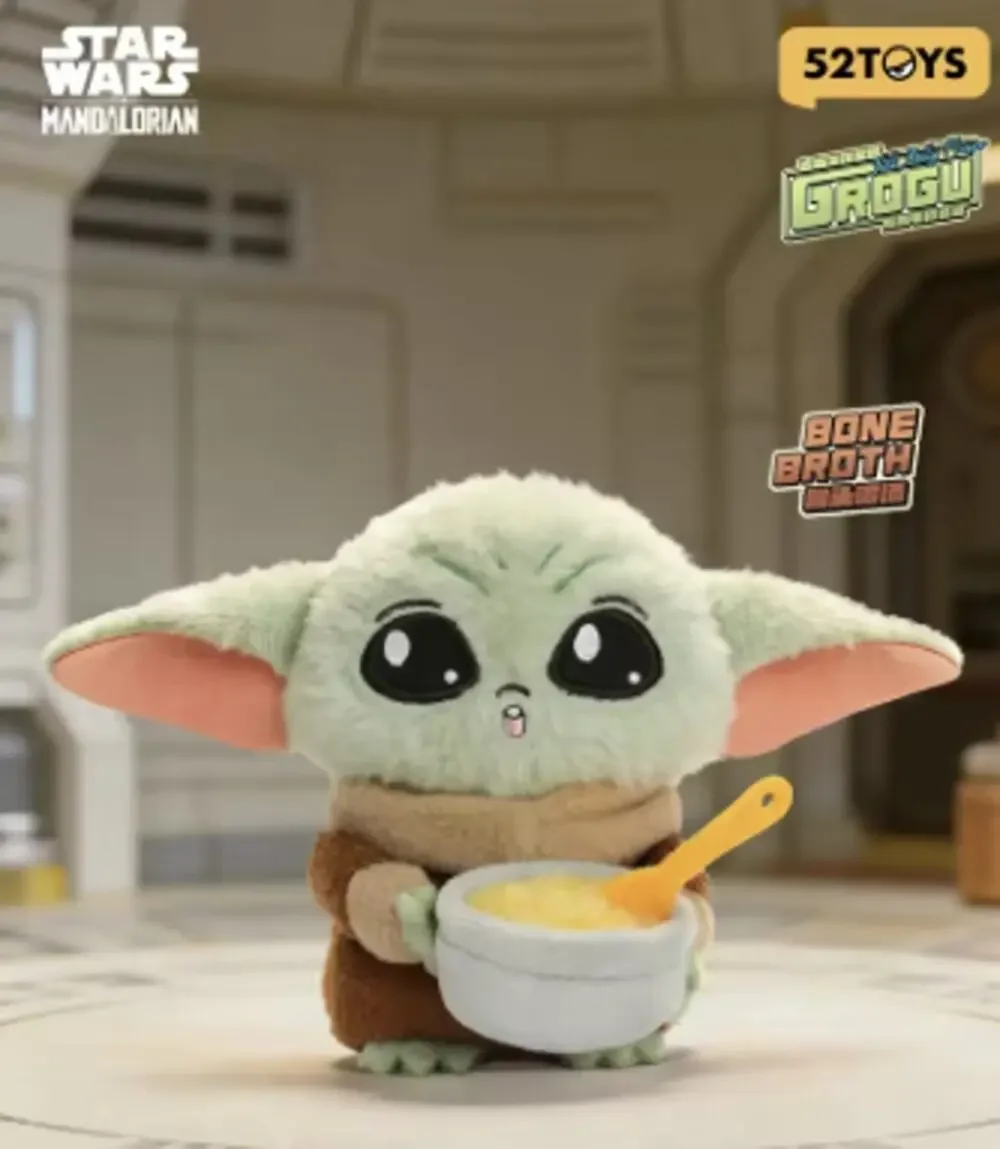 Disney x Star Wars x 52Toys Mandalorian & Grogu Plush Charm, Bone Broth New